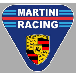 STICKER MARTINI triangle Porsche logo L 100 H 100 mm